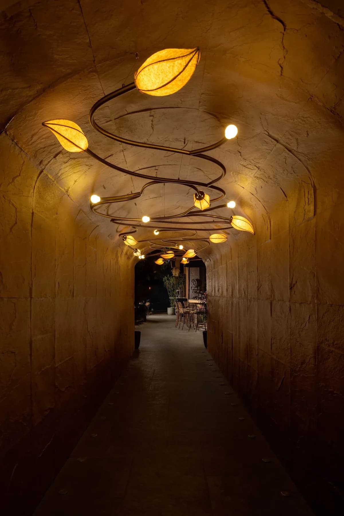 Amber Lighting Corridor