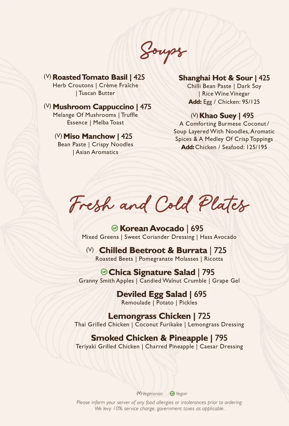 Food Menu Page 5